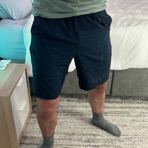 Blue Lululemon linerless shorts